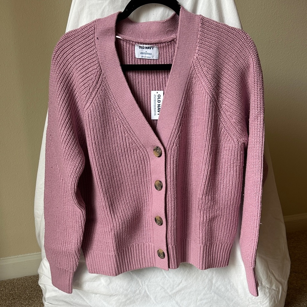 Old Navy Women's Mauve Cardigan Sweater